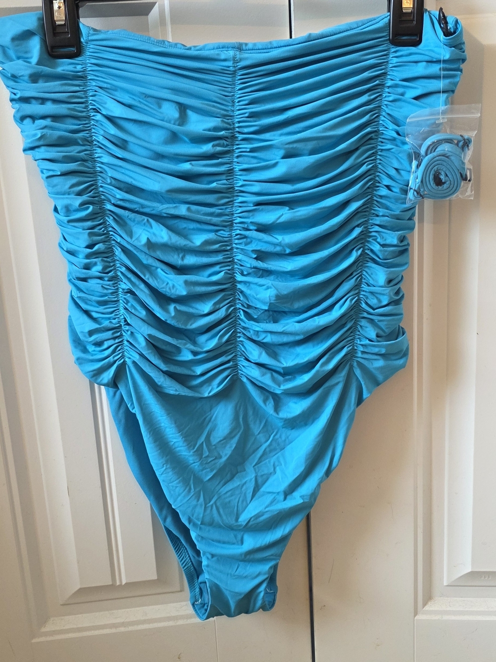 Sanctuary Teal Ruched One-Piece Swimsuit